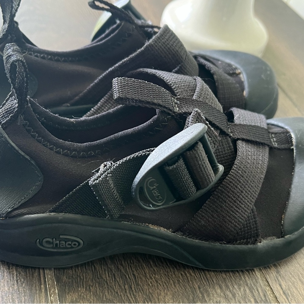 Chaco Vitim Ecotread Black Shoes Youth Kids J180023Y Size US 12 - Picture 12 of 15